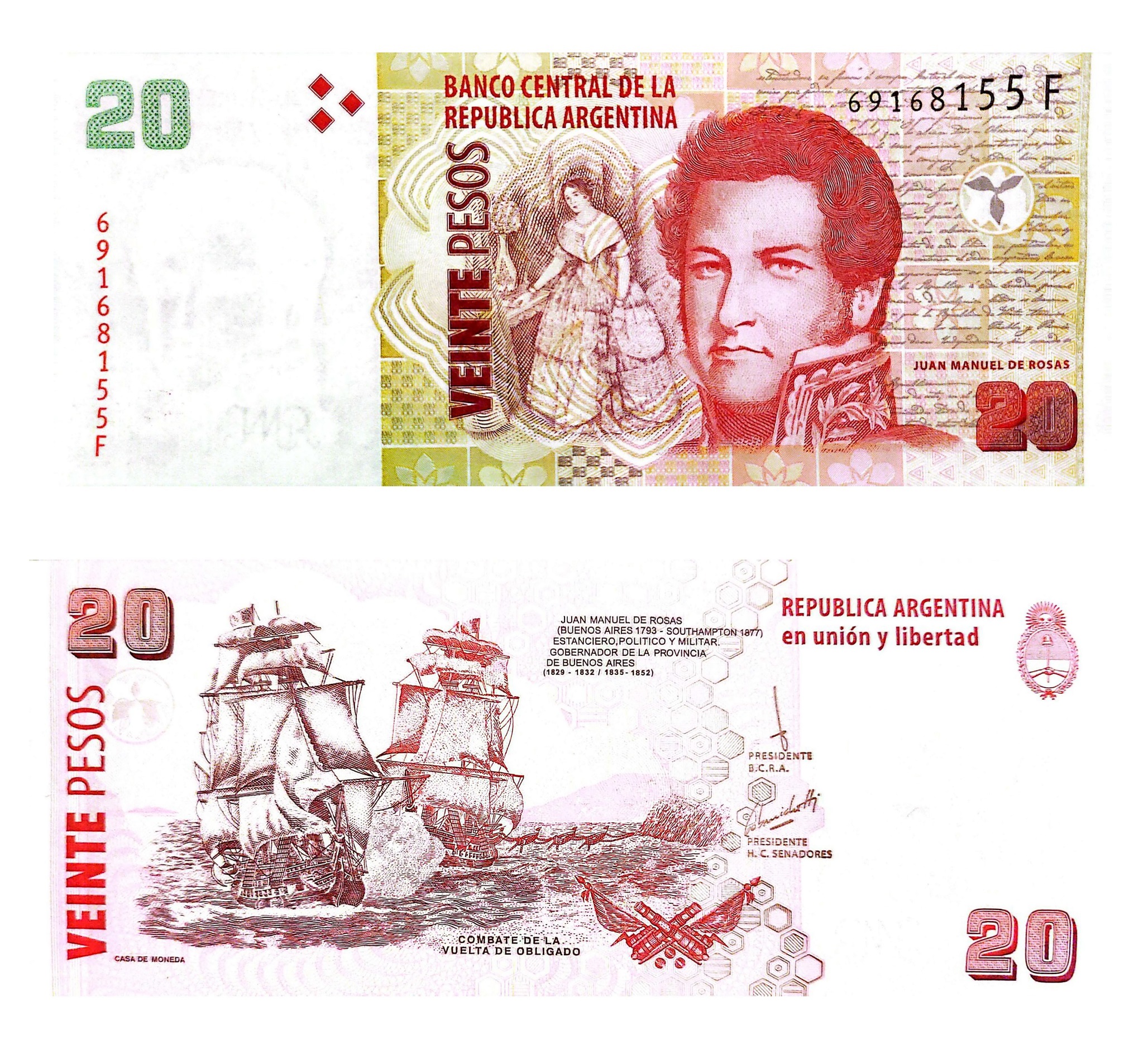 Argentina #355c  20 Pesos